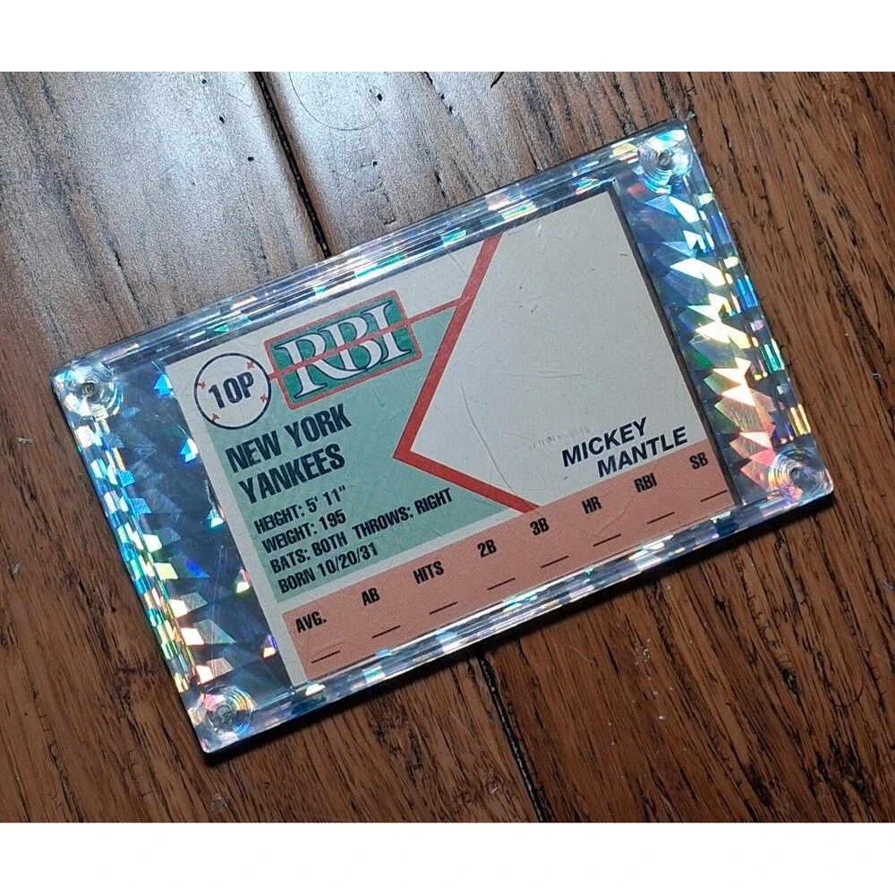 1991 RBI Magazine Prototype 10P Mickey Mantle MLB Sports Trading Card